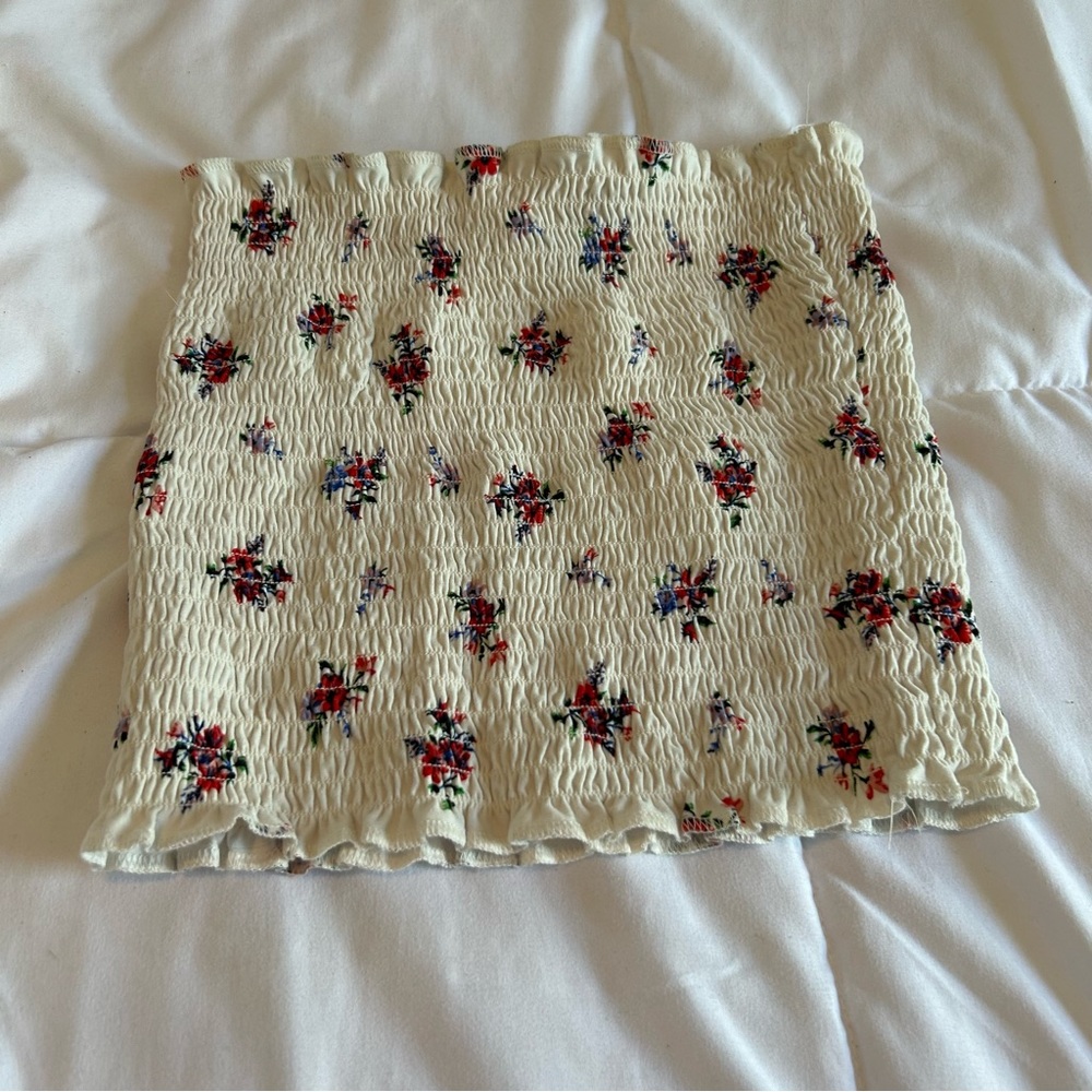 floral tube top